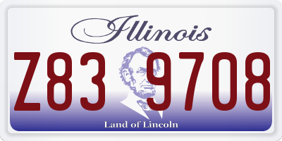 IL license plate Z839708