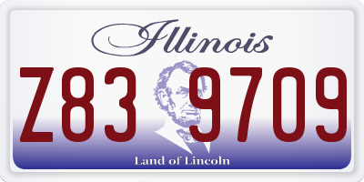 IL license plate Z839709