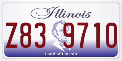 IL license plate Z839710