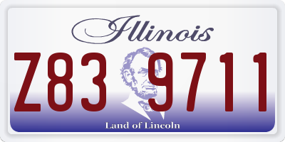 IL license plate Z839711