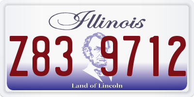 IL license plate Z839712