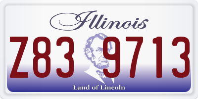 IL license plate Z839713