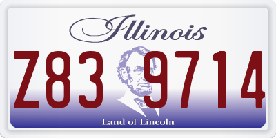 IL license plate Z839714