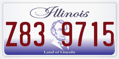 IL license plate Z839715