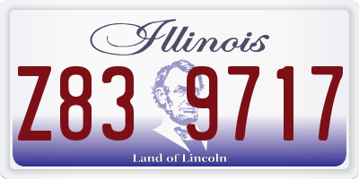IL license plate Z839717