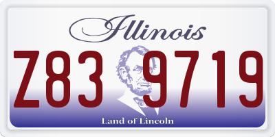 IL license plate Z839719