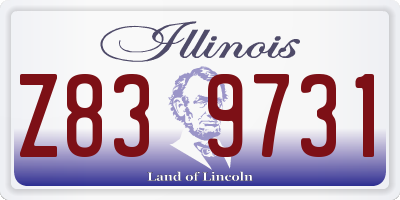 IL license plate Z839731