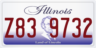 IL license plate Z839732