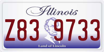 IL license plate Z839733