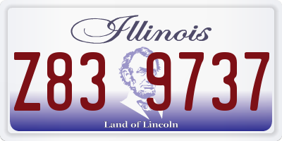 IL license plate Z839737