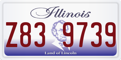 IL license plate Z839739