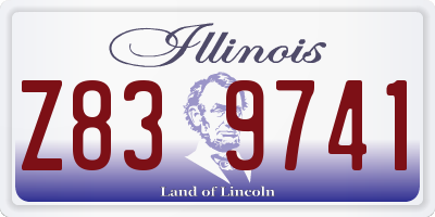 IL license plate Z839741