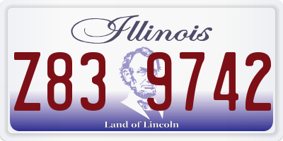 IL license plate Z839742