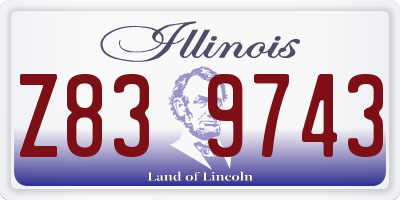 IL license plate Z839743