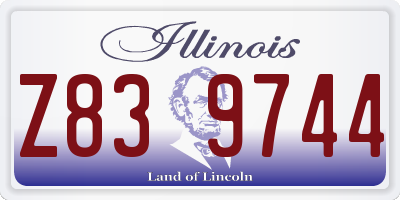 IL license plate Z839744