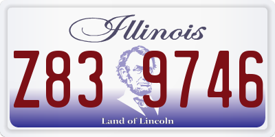 IL license plate Z839746