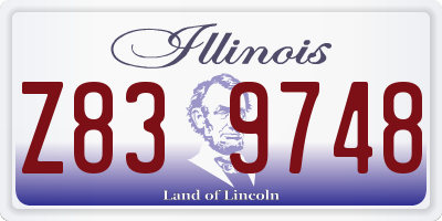 IL license plate Z839748