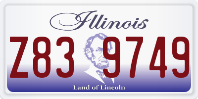 IL license plate Z839749