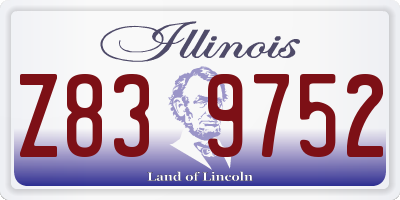 IL license plate Z839752