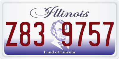 IL license plate Z839757