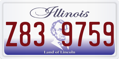 IL license plate Z839759