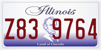 IL license plate Z839764