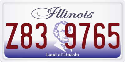 IL license plate Z839765