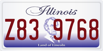 IL license plate Z839768