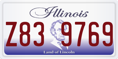 IL license plate Z839769