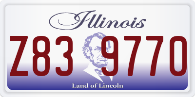 IL license plate Z839770