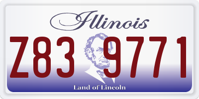 IL license plate Z839771