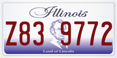 IL license plate Z839772