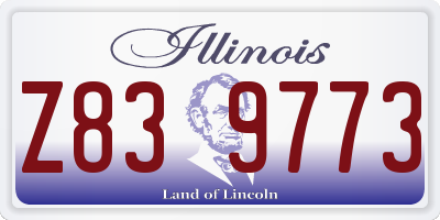 IL license plate Z839773