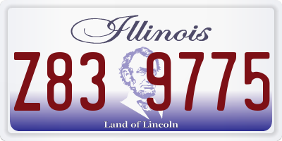 IL license plate Z839775