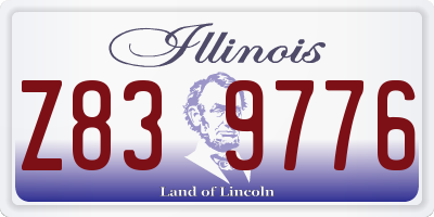 IL license plate Z839776