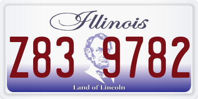 IL license plate Z839782