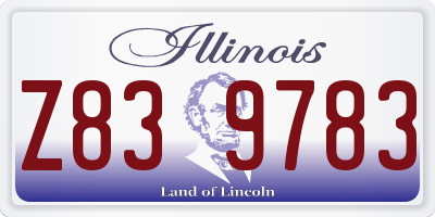 IL license plate Z839783