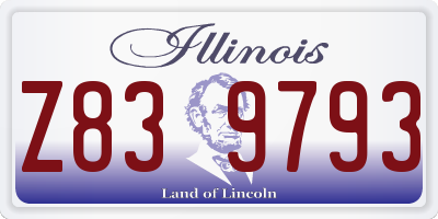 IL license plate Z839793