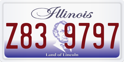 IL license plate Z839797
