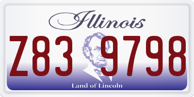 IL license plate Z839798