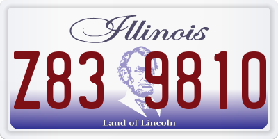IL license plate Z839810