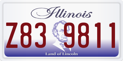 IL license plate Z839811