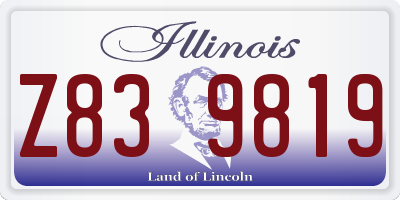 IL license plate Z839819