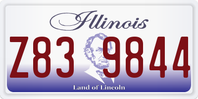 IL license plate Z839844