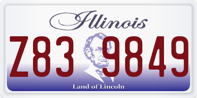 IL license plate Z839849