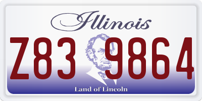 IL license plate Z839864
