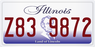 IL license plate Z839872