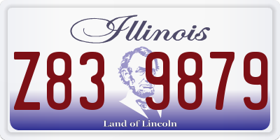 IL license plate Z839879