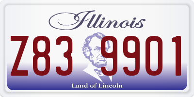 IL license plate Z839901