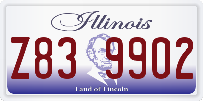 IL license plate Z839902